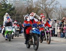 В Сочи пройдет мотопарад Дедов Морозов