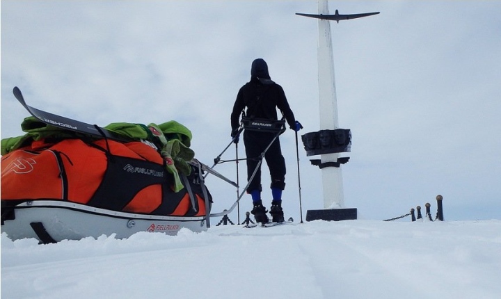 Сахалинский путешественник Максим Пасюков прошел 500 км на лыжах в одиночку