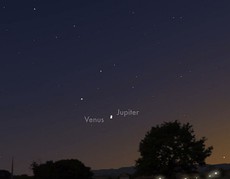Венера и Юпитер 30 июня соединятся на небе в двойную звезду