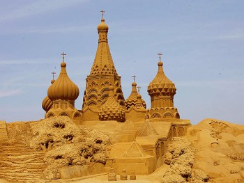 Фестиваль песчаных скульптур в Петербурге открыт