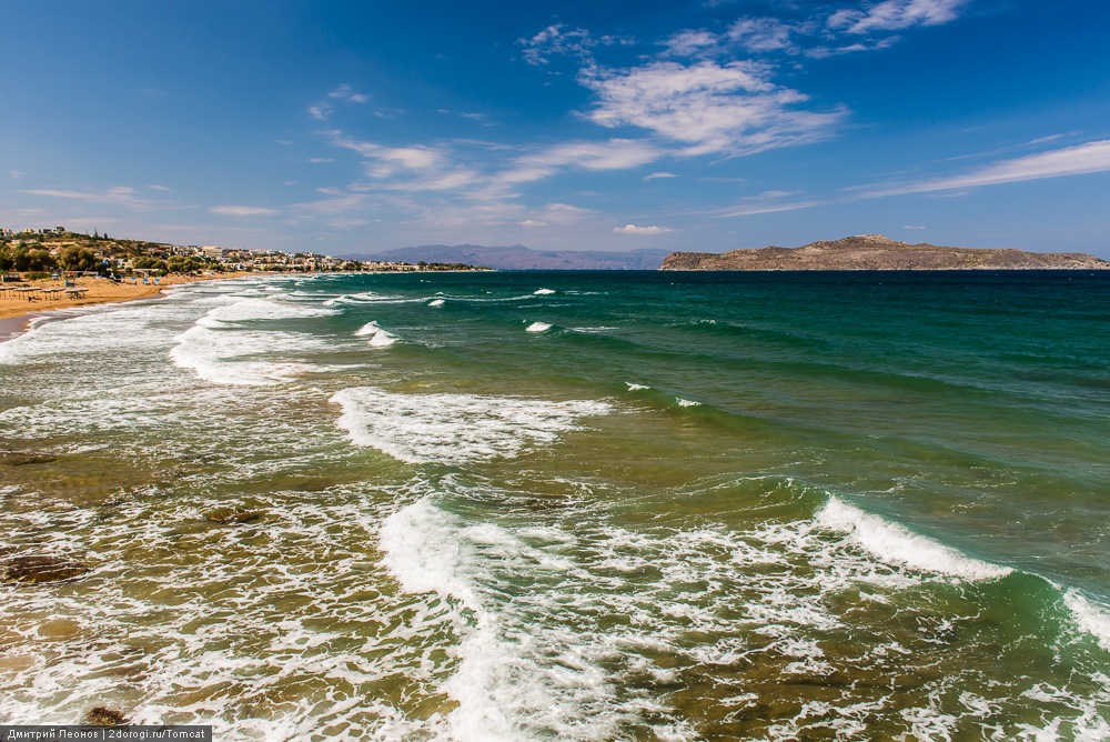Берег Критского моря к западу от Ханьи