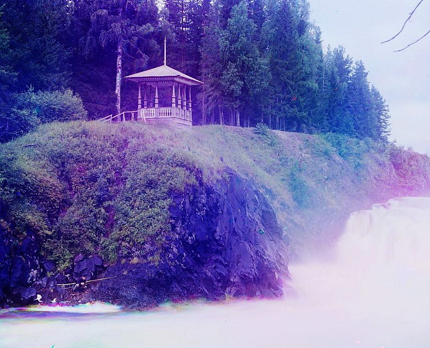 Водопад Кивач - старые фото