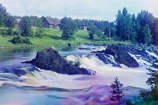 Водопад Кивач - старые фото