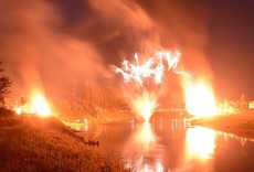 Фейерверки и концерты по случаю праздника в хорватском Карловце