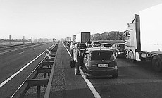 Ремонтные работы на керченской трассе привели к большим заторам