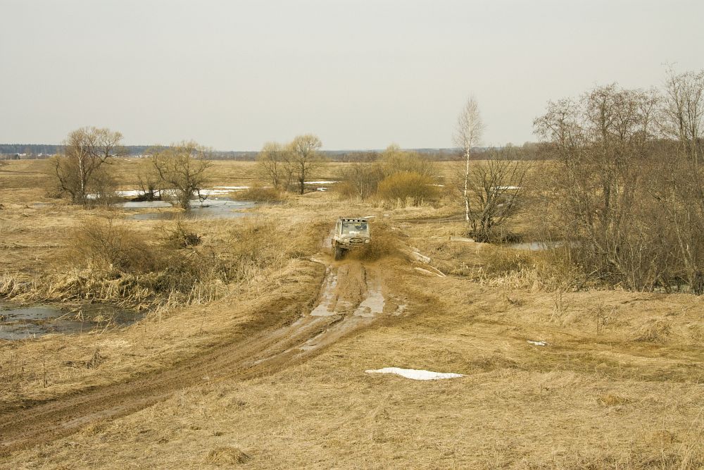 Партизан-трофи, апрель 2009 года. Окрестности Можайска. Часть 1 - старт